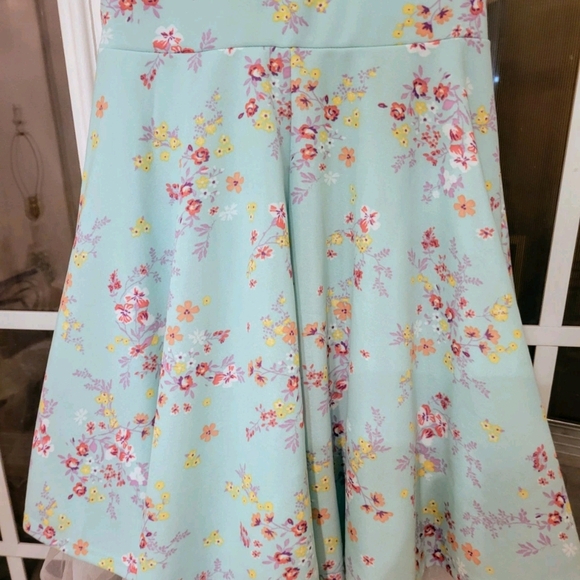 "Easter" Knit Works Girls Dress Flowers Pastel Spring Summer All Occasion SZ 14 - Picture 7 of 12